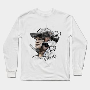 Clint Frazier on Sketch Art Long Sleeve T-Shirt